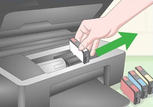 Removing Cartridges from Printer