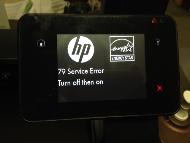 HP 79 Service Error