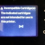 Incompatible Ink Cartridge