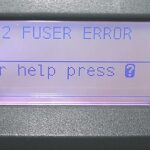 printer fuser error
