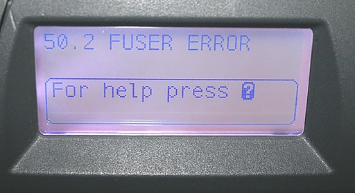 printer fuser error