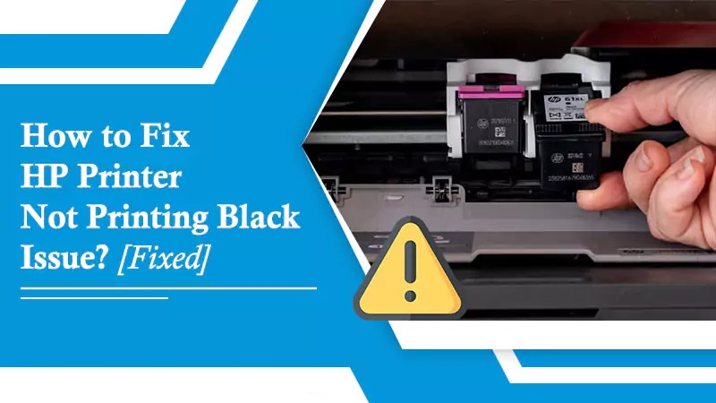 HP printer not printing black ink