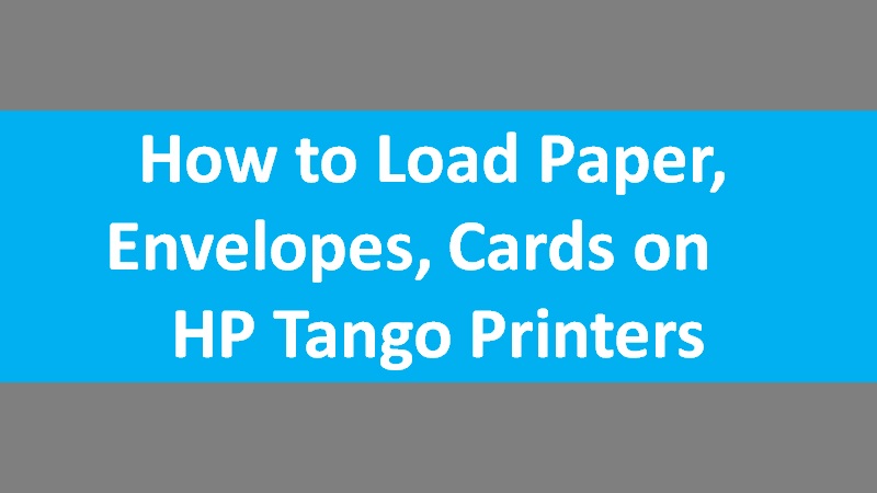Load papers on Tango Printers
