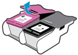 Removal of old ink cartridge