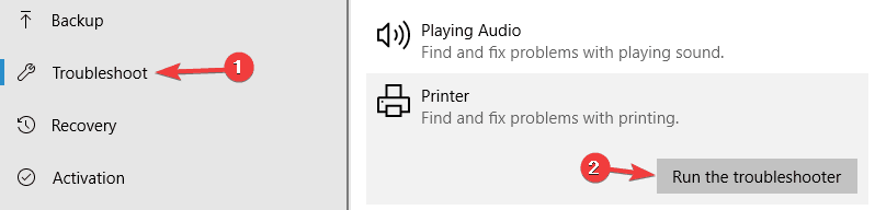 Troubleshoot printer required attention issue