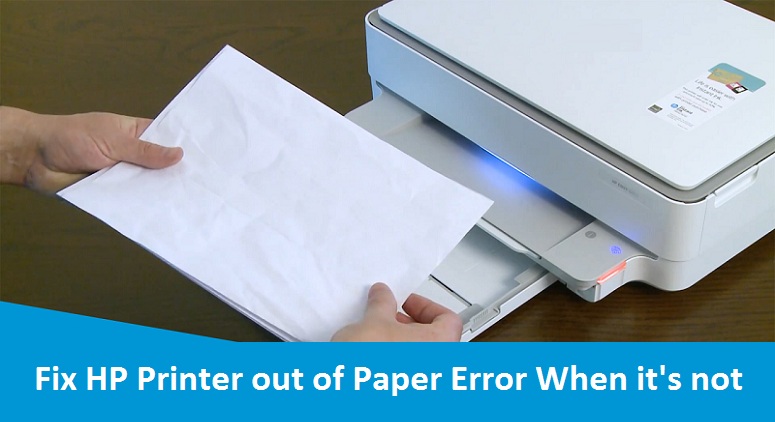 hp printer out of paper error