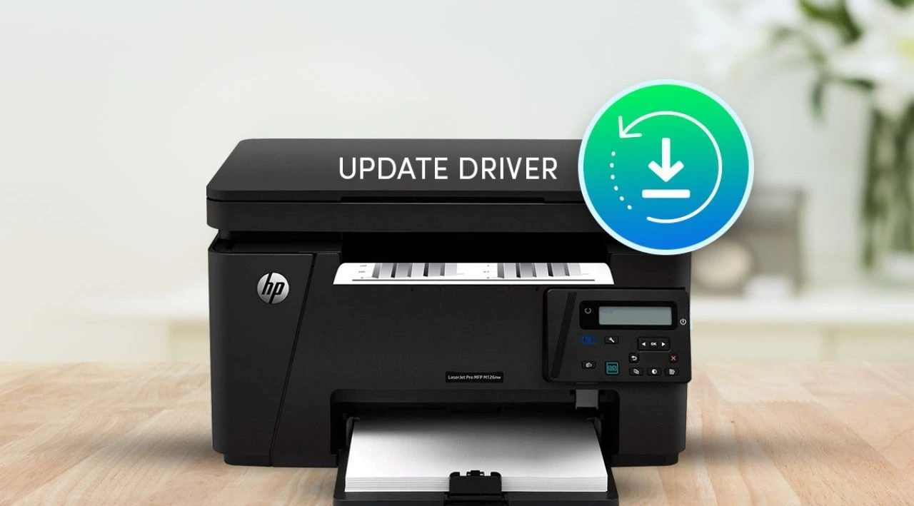 Update firmware from printer screen