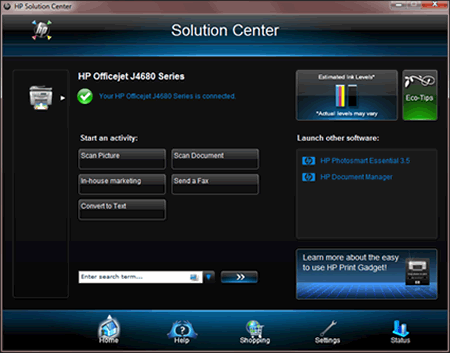 HP Solution Center Stopped Working