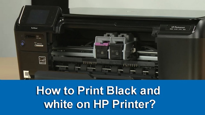Print black and white on HP printer