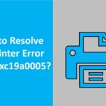 hp printer error code oxc19a0005