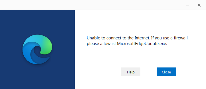 Microsoft Edge Cannot Connect to Internet