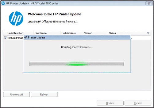 printer firmware update on windows