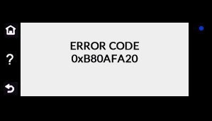 HP error code Oxc19a0005