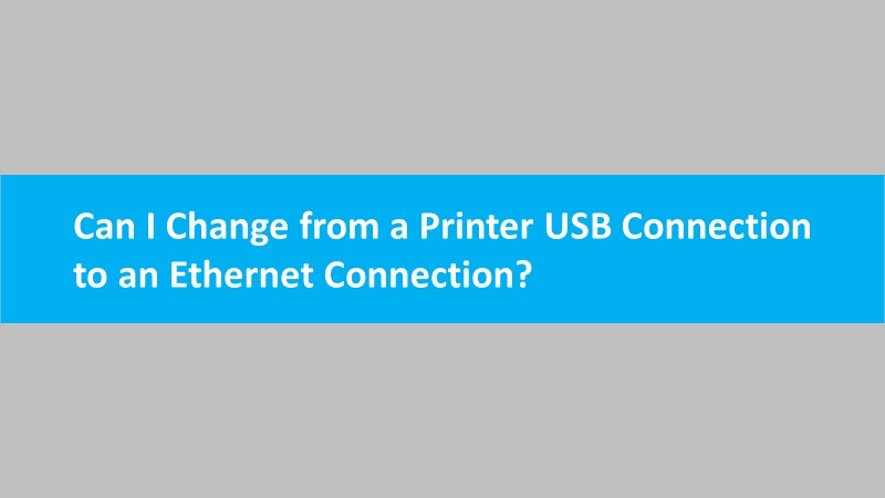 Change printer USB connection