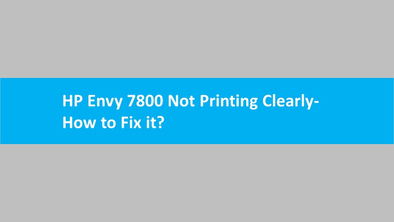 Printer 7800 not printing