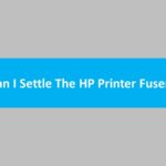 Printer fuser error