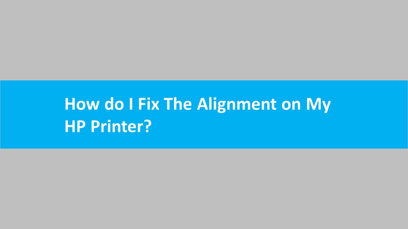 Fix Printer Alignment