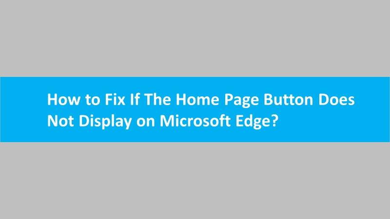 Fix Home Page Button on Edge