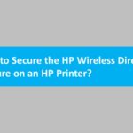Secure the HP Wireless Direct Feature