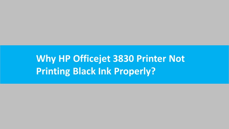 Printer 3830 not printing