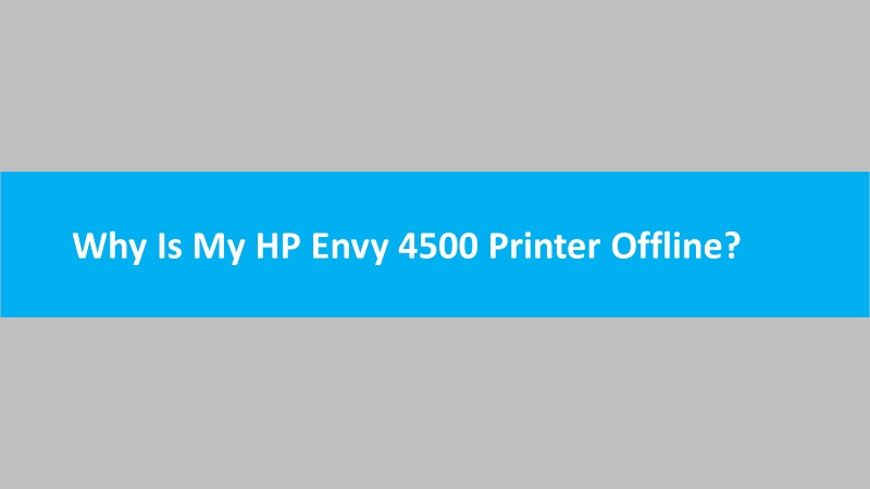 Printer 4500 offline