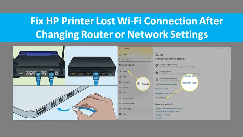 Fix hp printer lost Wi-Fi connection