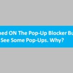 Pop-up blocker turned ON