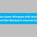 Windows with Active Content Not Blocked