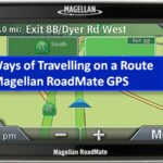 Travelling on a Route Magellan GPS