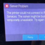 hp printer could not connect to web services
