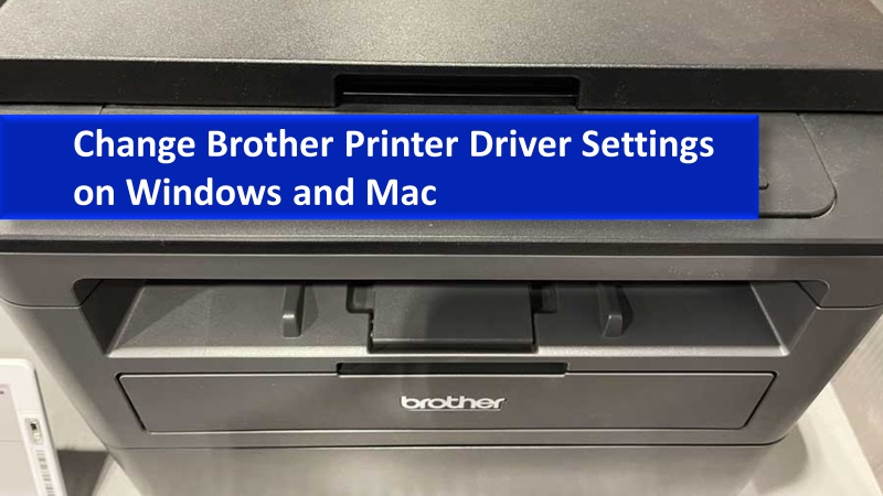 Change Brother printer driver settings
