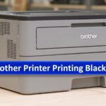 Brother printer printing black lines
