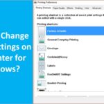 Change print settings on HP printer