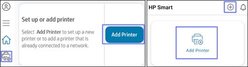 Add HP printer on HP Smart app