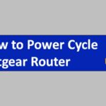 power cycle Netgear router
